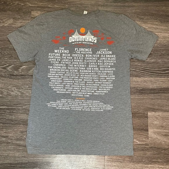 Outside Lands Concert T Shirt Woman’s Small San Francisco 2018 Weeknd Future - Picture 4 of 6
